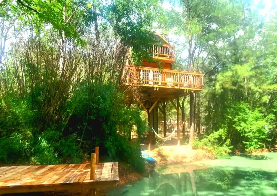 Waterfront Treehouse In A Magical Forest Waller Exterior photo